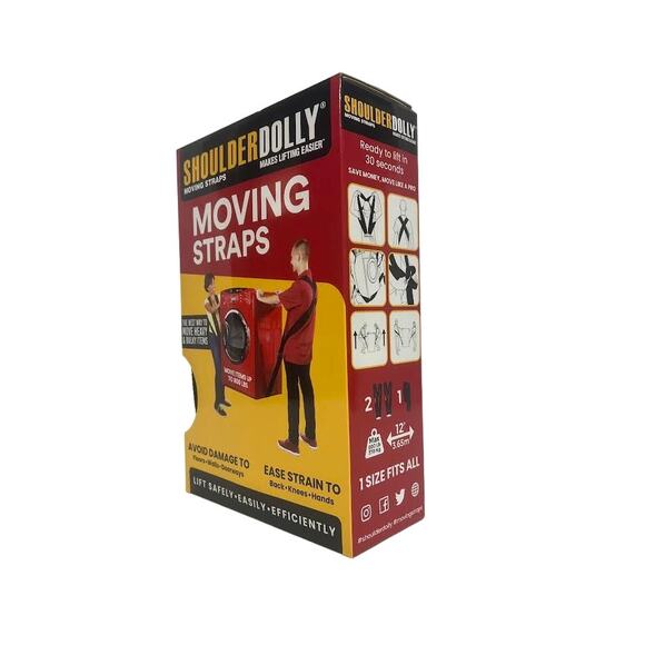 NWB! LD2000 Moving Straps 2-Person Lifting and Moving System 3 Pack - Picture 2 of 10